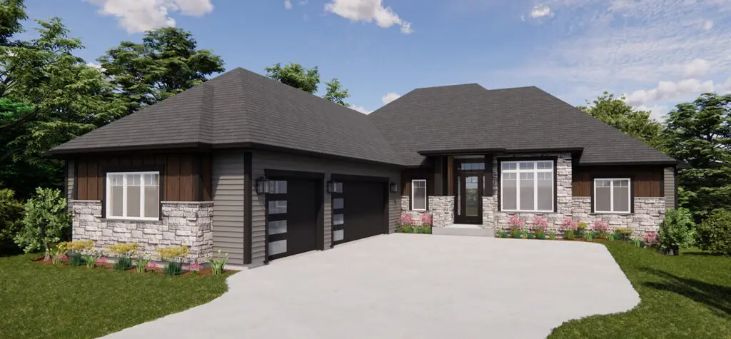 Spruce at QuietWood Rendering, Exterior