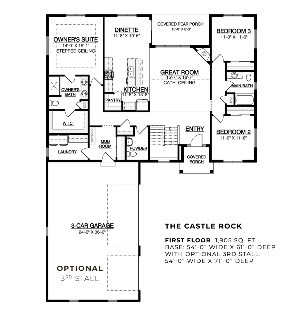 The Castle Rock First Floor Plan