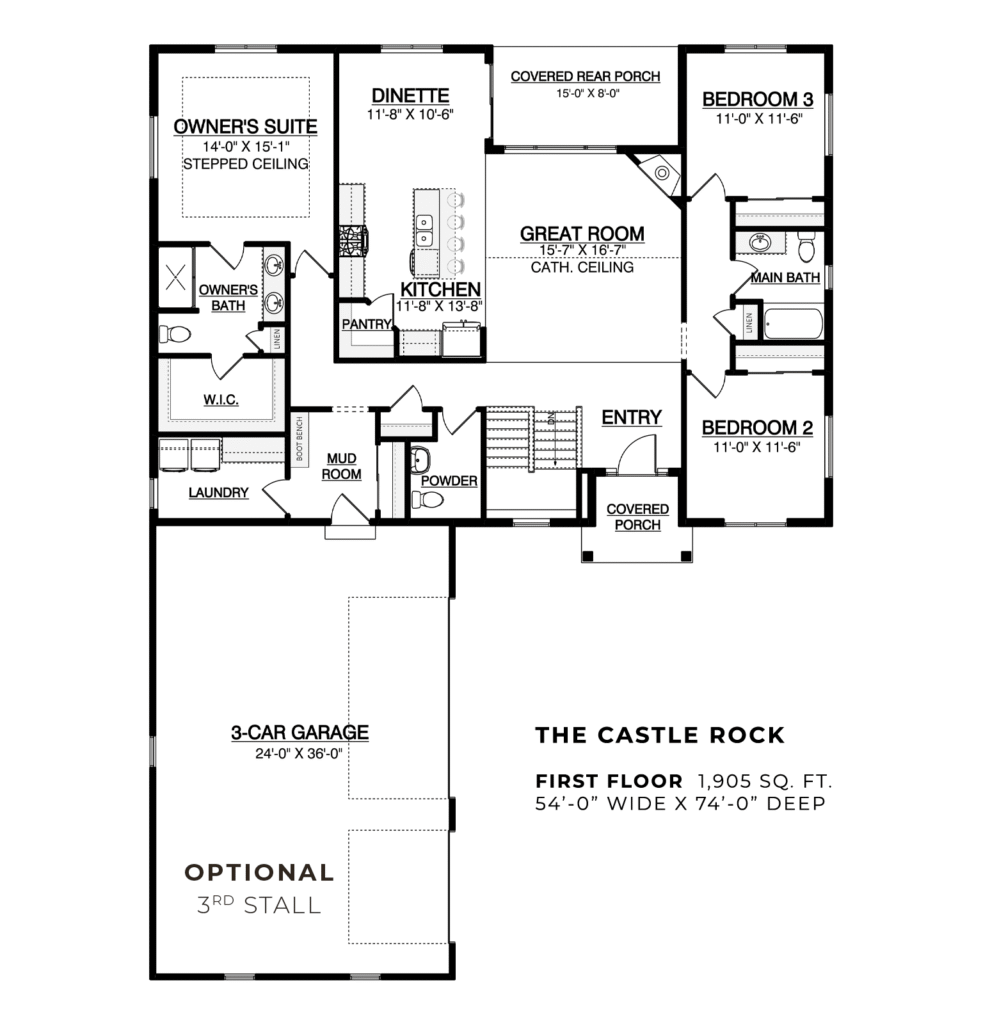The Castle Rock Floor Plan