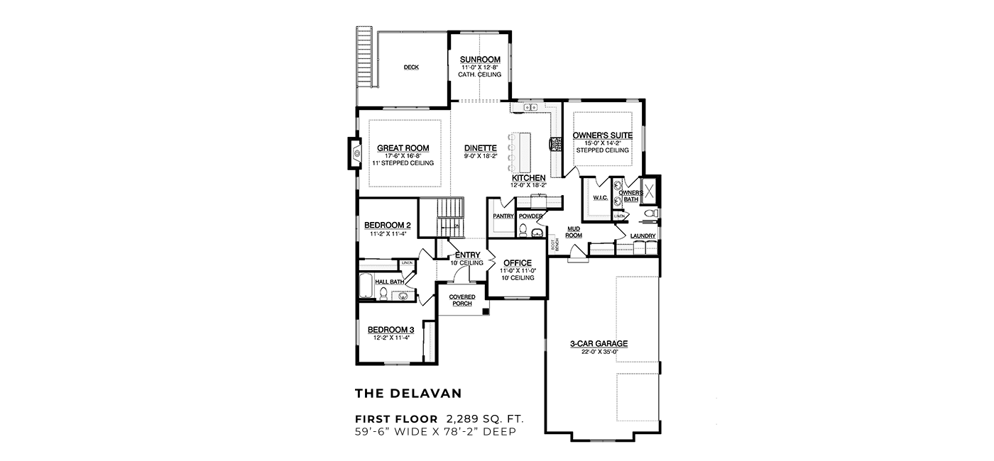 The Delavan At Swan Ridge Farms, First Floor Plan