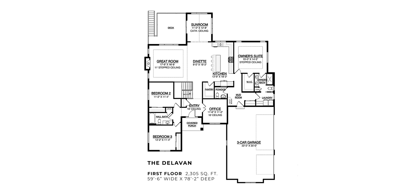 The Delavan At Swan Ridge Farms, First Floor Plan