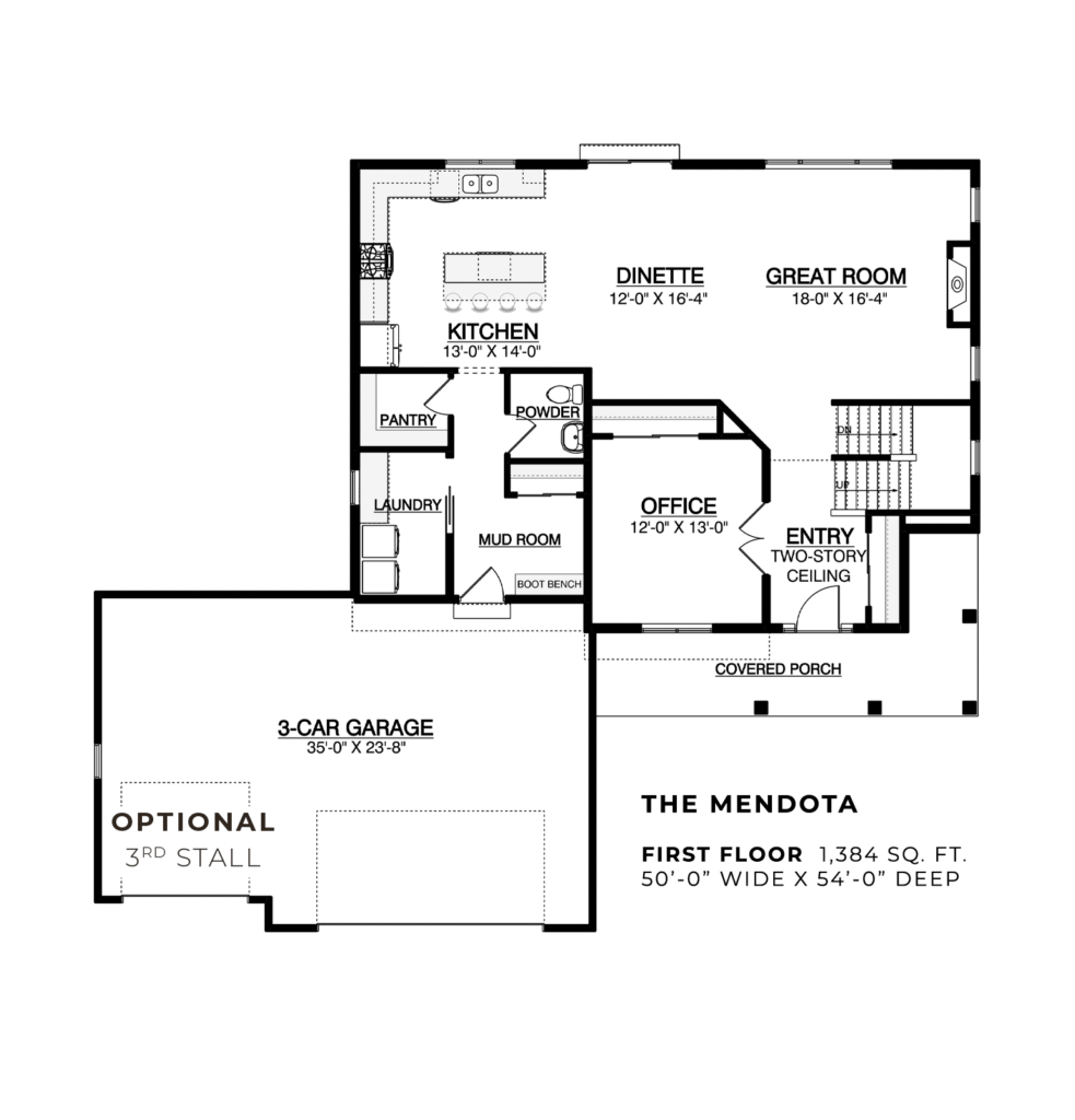 The Mendota First Floor Plan
