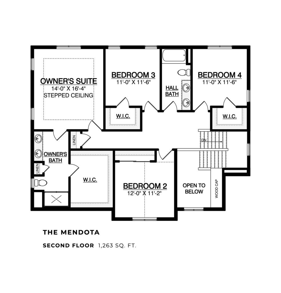 The Mendota Second Floor Plan