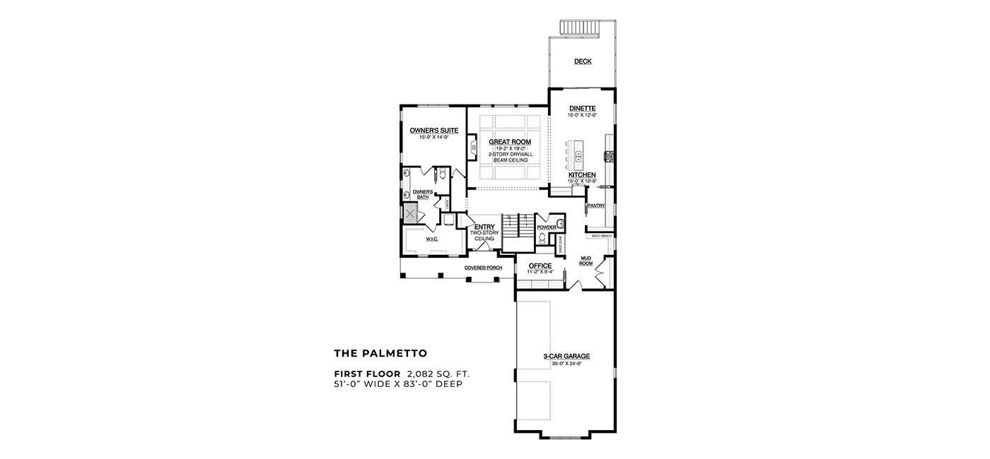 The Palmetto, First Floor