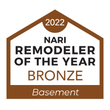 Remodeler of the year award bronze basement