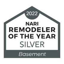 Remodeler of the year award silver basement
