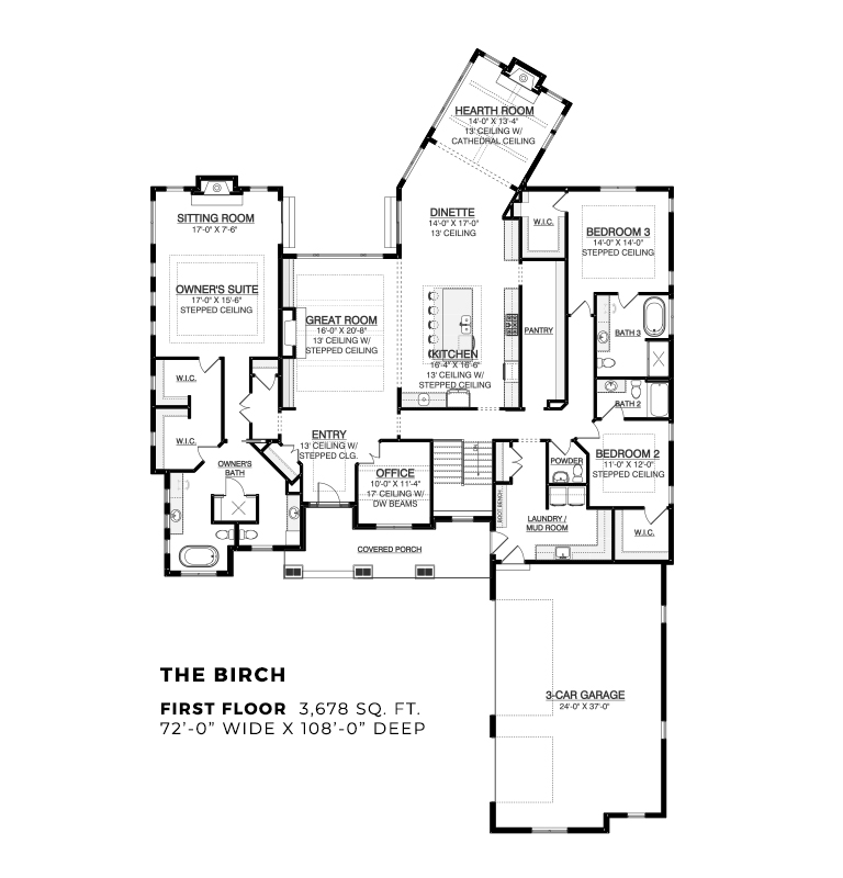 Birch - First Floor - Base Floor Plan 2023