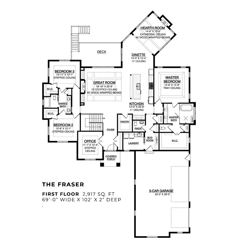 The Fraser at Swan View Farms First Floor Plan
