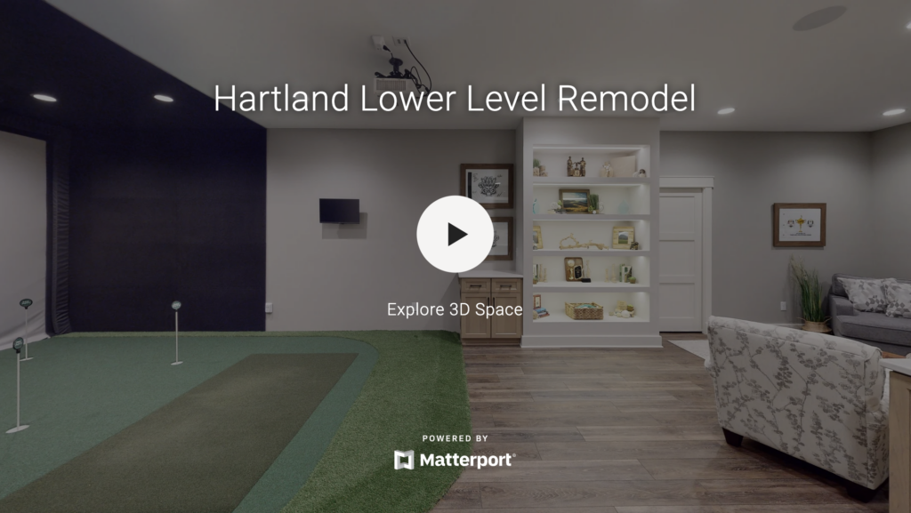Hartland Lower Level Golf Simulator Virtual Tour