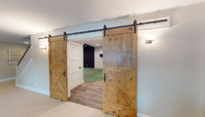 Hartland-Lower-Level-Remodel Barn Doors
