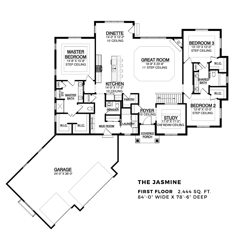 The Jasmine first floor base plan