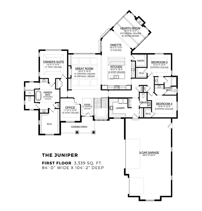Juniper Base Floor Plan
