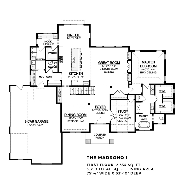 The Madrono I First Floor Plan