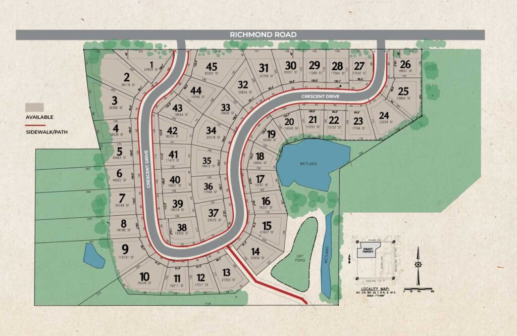 Redford Hills Plat Map