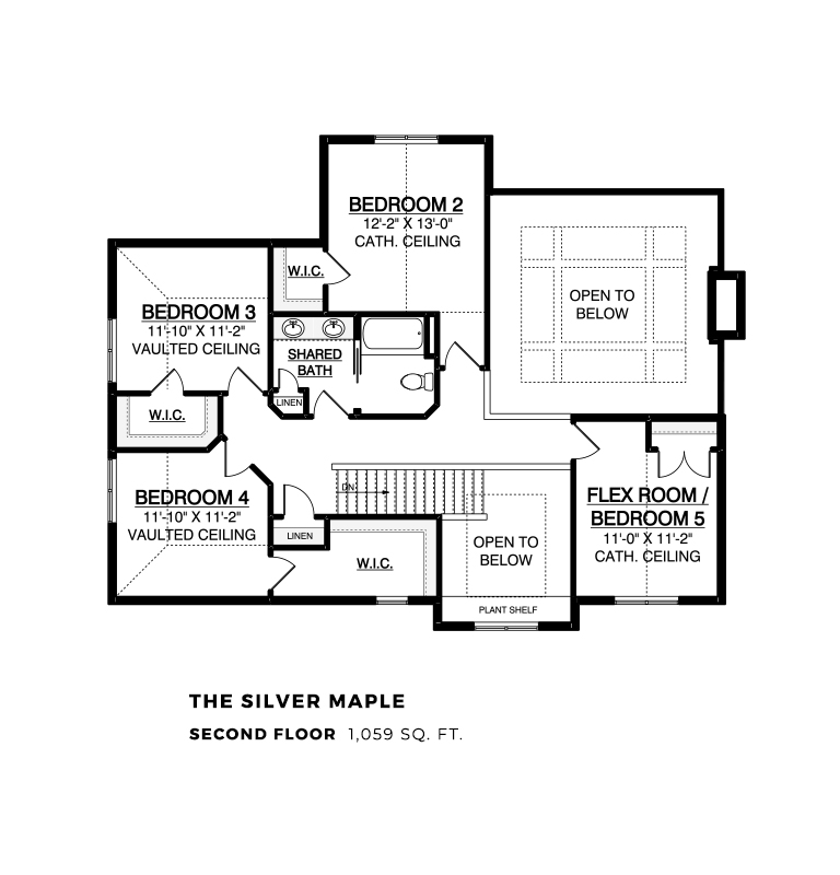 Silver Maple - Second Floor - Base Floor Plan 2023