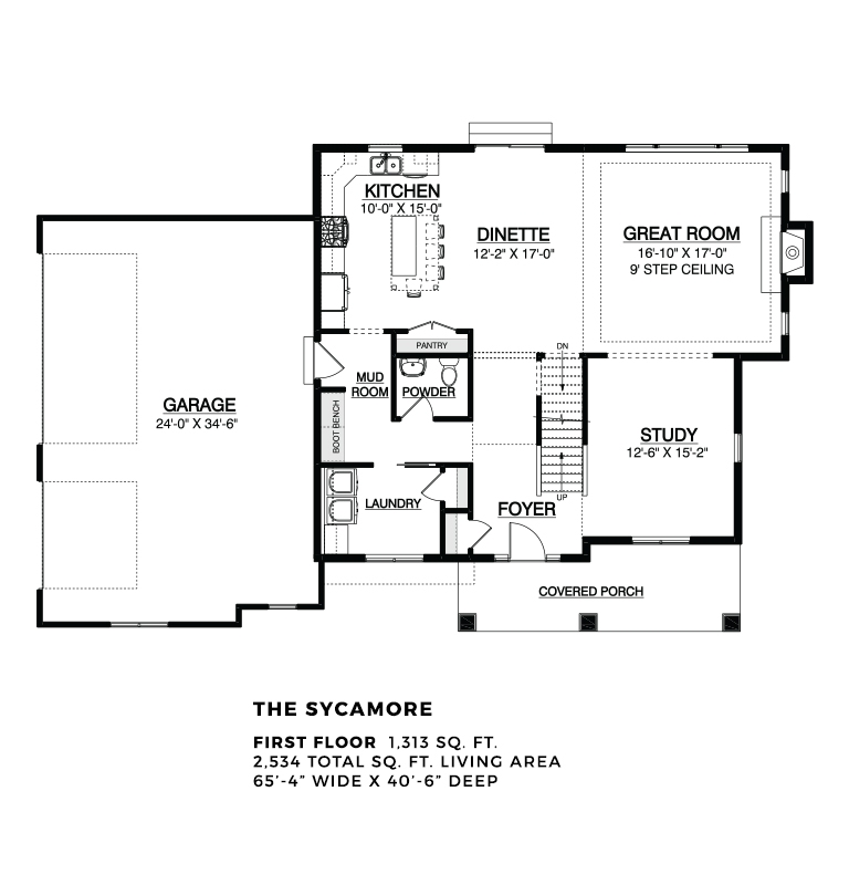 The Sycamore first floor base plan