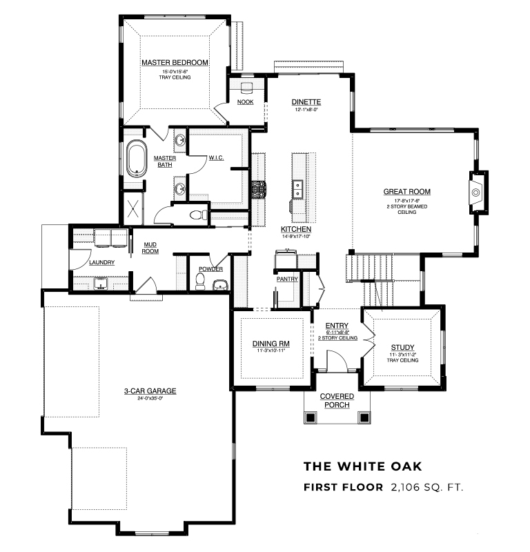 The White Oak first floor plan