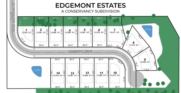 Edgemont Estates Subdivision Plat Map