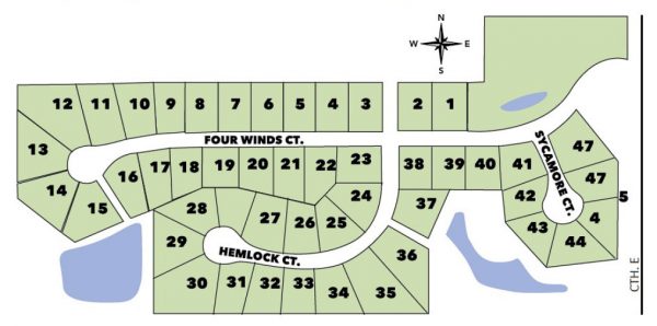 Four Winds West plat map