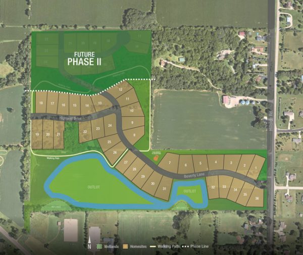 Hillside Ridge plat map