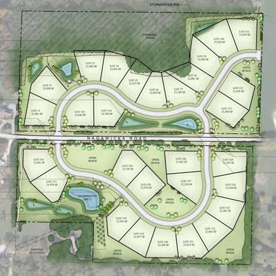 Nagawicka Heights Subdivision Plat Map