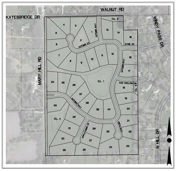 October Fields Plat Map