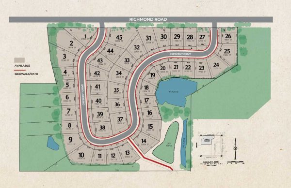 Redford Hills Plat Map