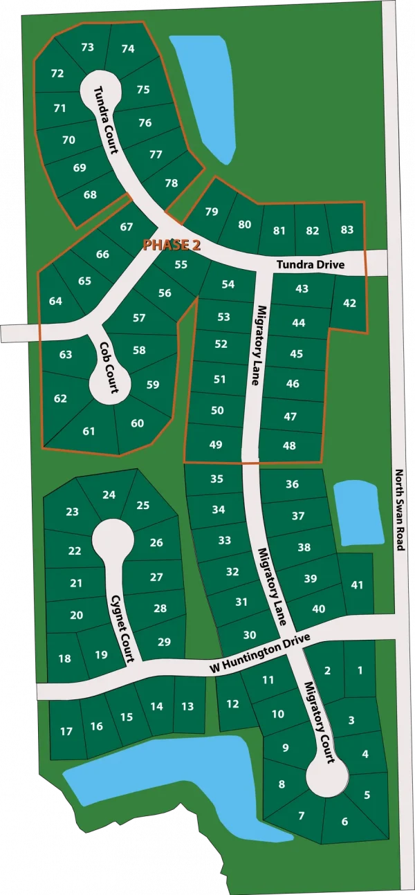 Swan Ridge Farms Mequon Plat Map