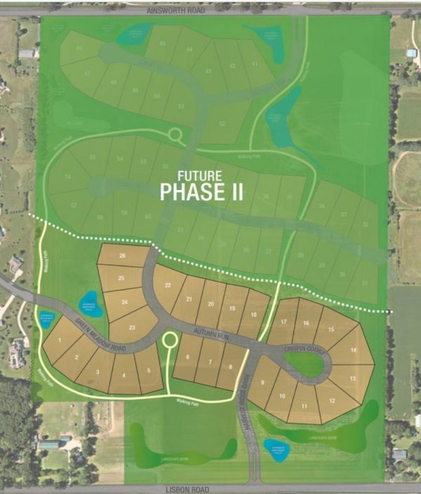 The Preserve at Harvest Ridge plat map