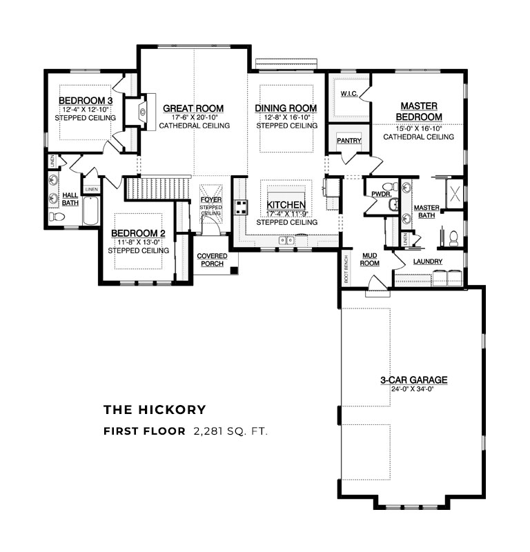The Hickory Base Floor Plan