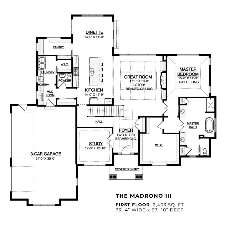 The Madrono III at Sanctuary at Good Hope First Floor Plan