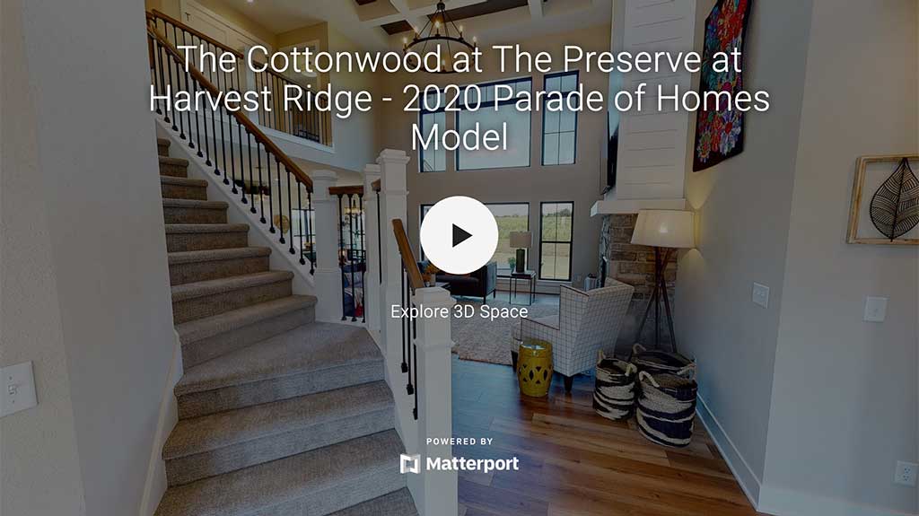 The Cottonwood at The Preserve at Harvest Ridge Matterport Virtual Tour Cover
