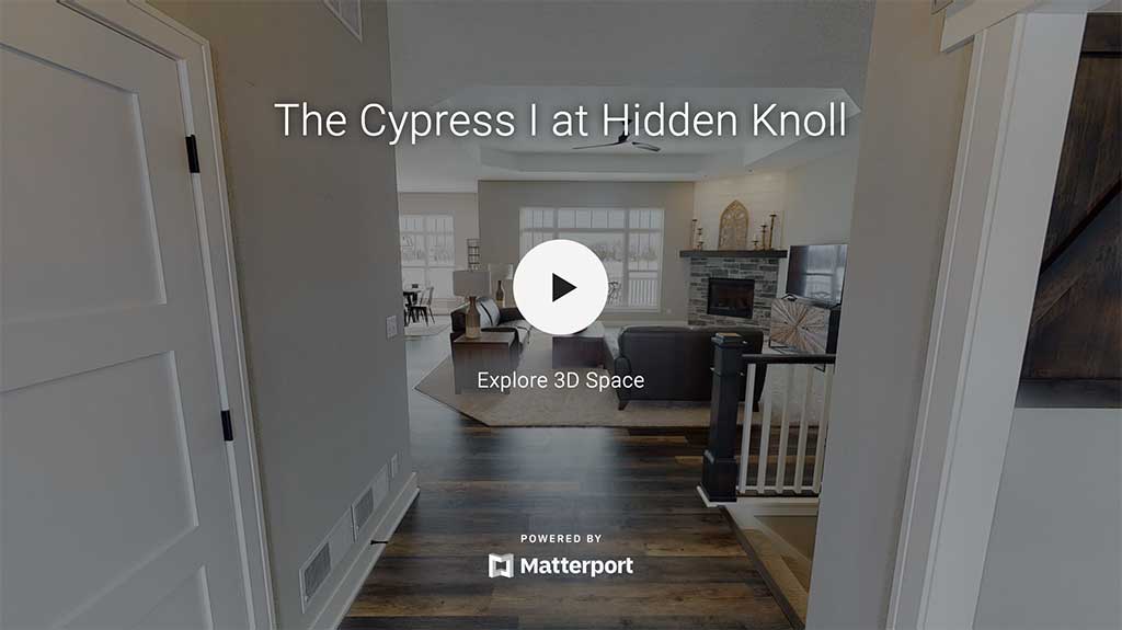 The Cypress I at Hidden Knoll Matterport Virtual Tour Cover