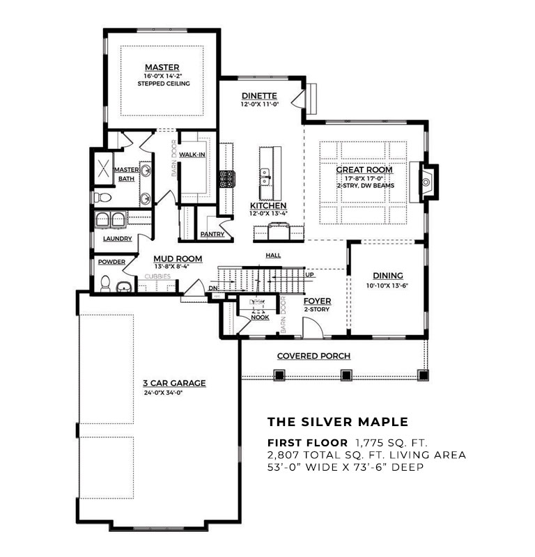 The Silver Maple Base First Floor Plan